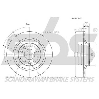 Photo Disque de frein sbs 1815203265