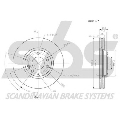 Foto Bremsscheibe sbs 1815203275