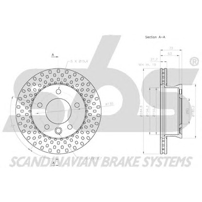 Photo Disque de frein sbs 18152033107