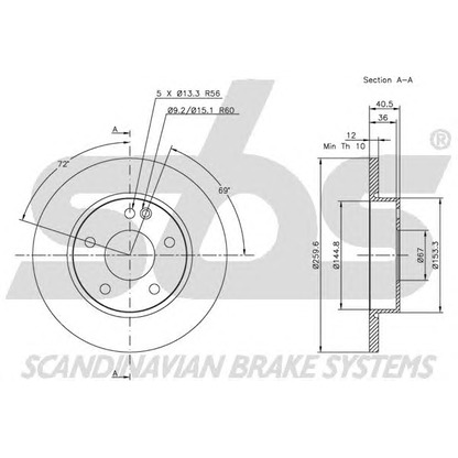 Photo Brake Disc sbs 1815203345