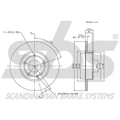 Foto Disco de freno sbs 1815203371