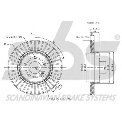 Foto Disco de freno sbs 1815203389