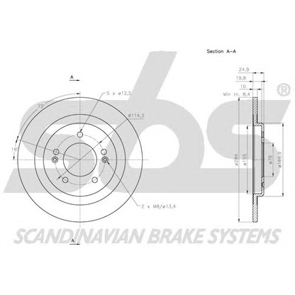 Foto Bremsscheibe sbs 1815203442