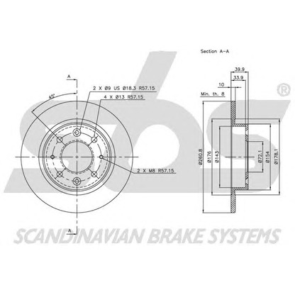 Photo Brake Disc sbs 1815203503