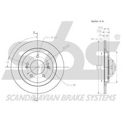 Foto Bremsscheibe sbs 1815203541