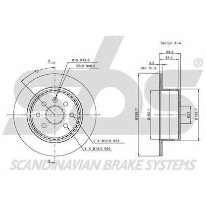 Foto Bremsscheibe sbs 1815203623