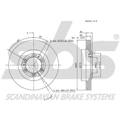 Foto Bremsscheibe sbs 1815203628