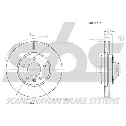 Foto Disco de freno sbs 1815203666