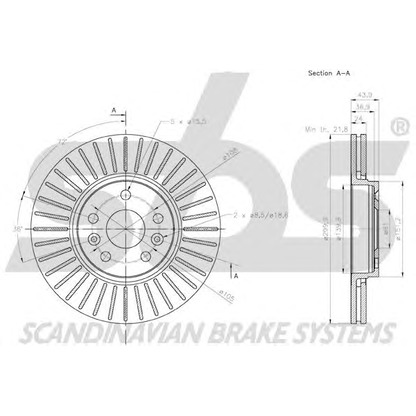 Photo Brake Disc sbs 18152039101