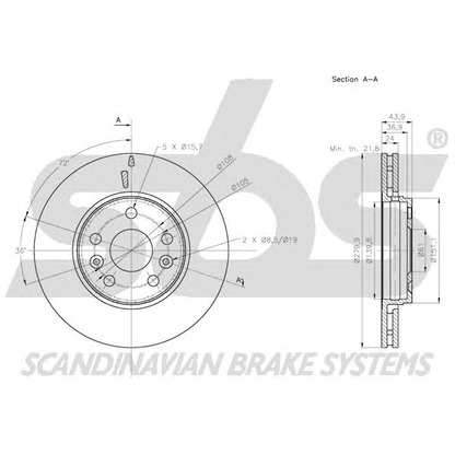 Foto Bremsscheibe sbs 1815203974