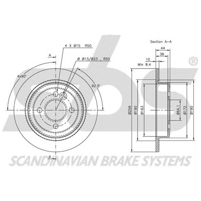 Photo Brake Disc sbs 1815204017