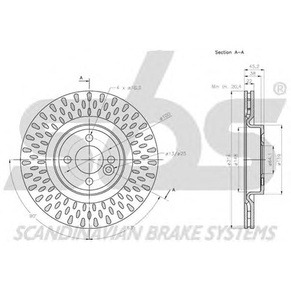 Photo Disque de frein sbs 1815204046