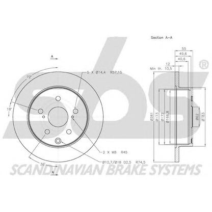 Foto Bremsscheibe sbs 18152045114