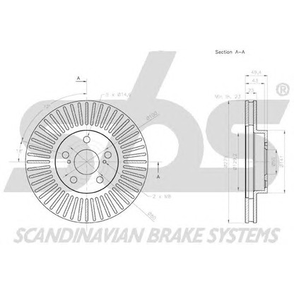 Photo Brake Disc sbs 18152045164