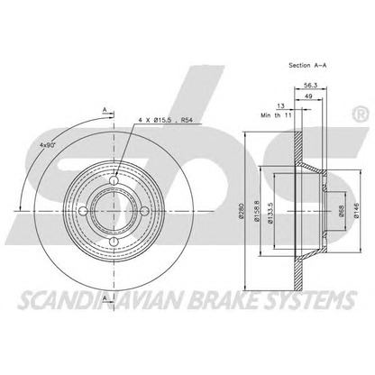 Photo Brake Disc sbs 1815204741