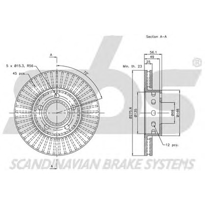 Photo Brake Disc sbs 1815204792