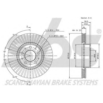 Photo Brake Disc sbs 1815204831