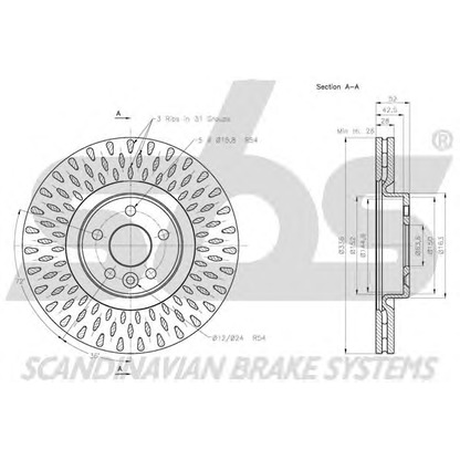 Photo Disque de frein sbs 1815204856