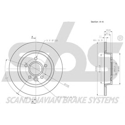 Foto Disco  freno sbs 1815204865