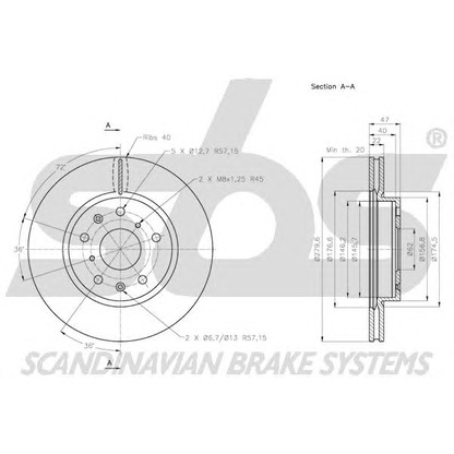 Foto Bremsscheibe sbs 1815205218