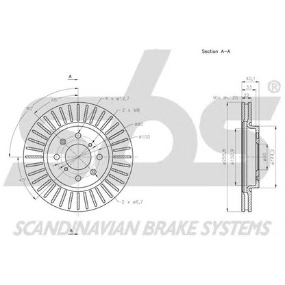 Foto Bremsscheibe sbs 1815205224