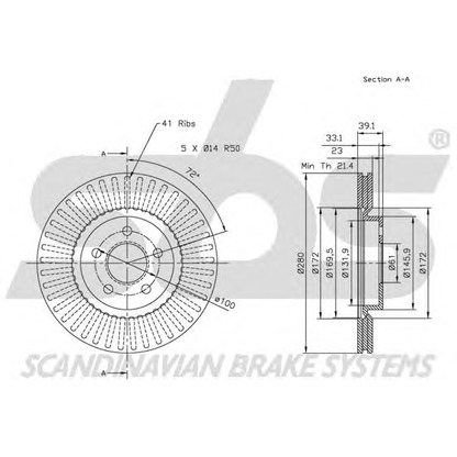 Photo Brake Disc sbs 1815209305