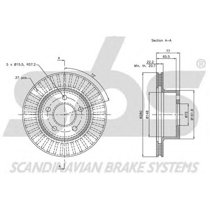 Photo Brake Disc sbs 1815209308