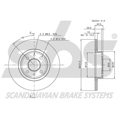 Photo Brake Disc sbs 1815209932