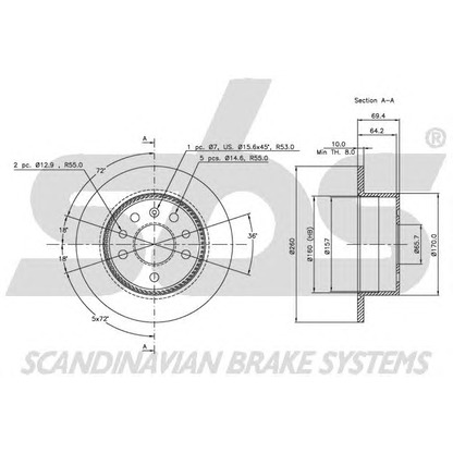 Photo Brake Disc sbs 1815209938