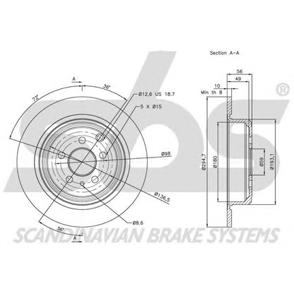 Photo Brake Disc sbs 1815209943