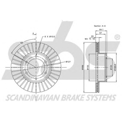 Photo Brake Disc sbs 1815209948