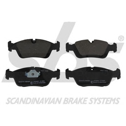 Photo Brake Pad Set, disc brake sbs 1501221510
