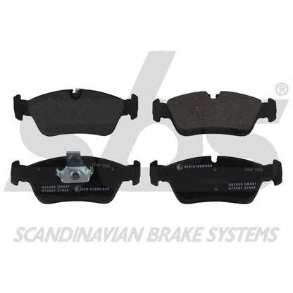 Photo Brake Pad Set, disc brake sbs 1501221525