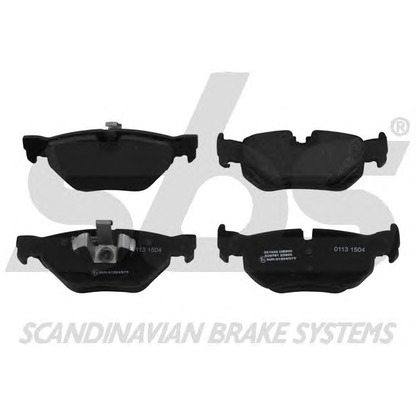 Photo Brake Pad Set, disc brake sbs 1501221532