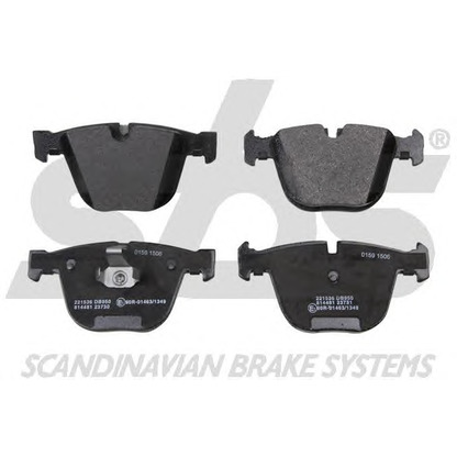 Photo Brake Pad Set, disc brake sbs 1501221536