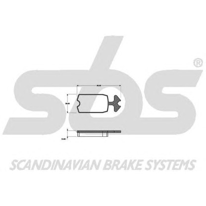 Photo Brake Pad Set, disc brake sbs 1501221901
