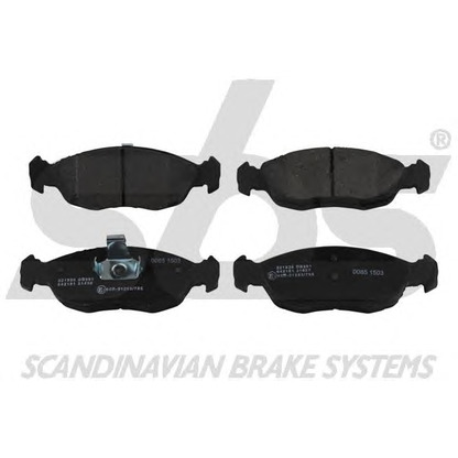 Photo Brake Pad Set, disc brake sbs 1501221936