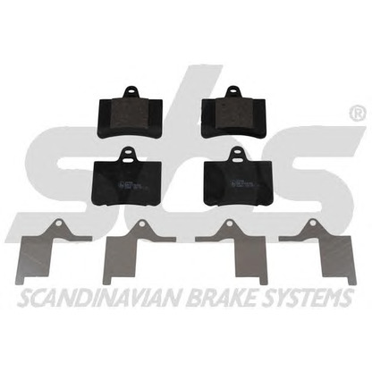 Photo Brake Pad Set, disc brake sbs 1501221946