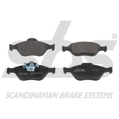 Photo Brake Pad Set, disc brake sbs 1501222557