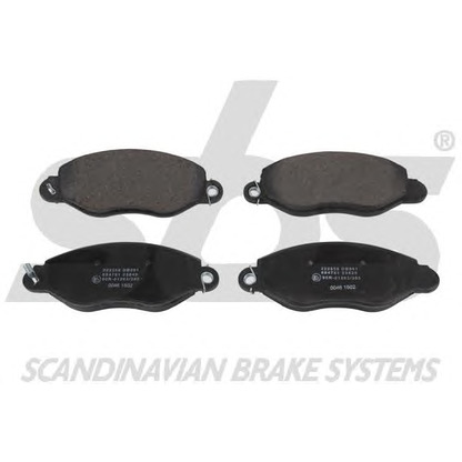 Photo Brake Pad Set, disc brake sbs 1501222558