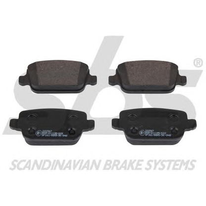 Photo Brake Pad Set, disc brake sbs 1501222567