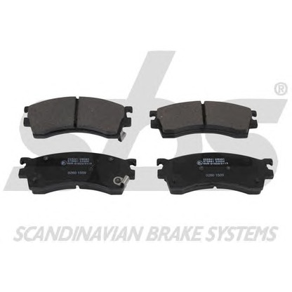 Photo Brake Pad Set, disc brake sbs 1501223241