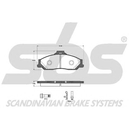 Foto Bremsbelagsatz, Scheibenbremse sbs 1501223250