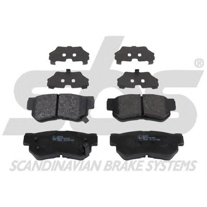 Photo Brake Pad Set, disc brake sbs 1501223415