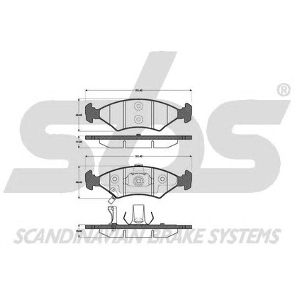 Foto Bremsbelagsatz, Scheibenbremse sbs 1501223519