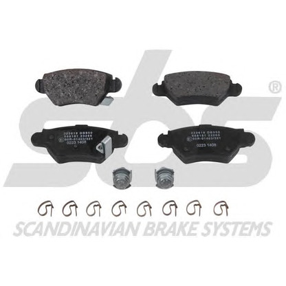 Photo Brake Pad Set, disc brake sbs 1501223619