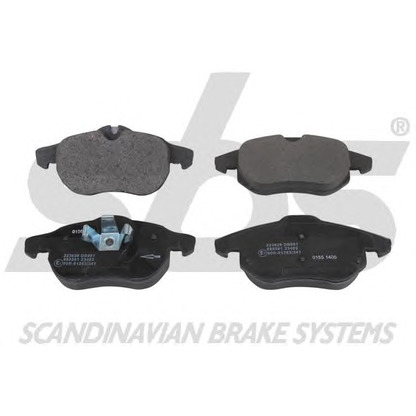 Photo Brake Pad Set, disc brake sbs 1501223628