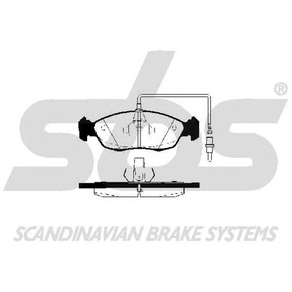 Photo Brake Pad Set, disc brake sbs 1501223726