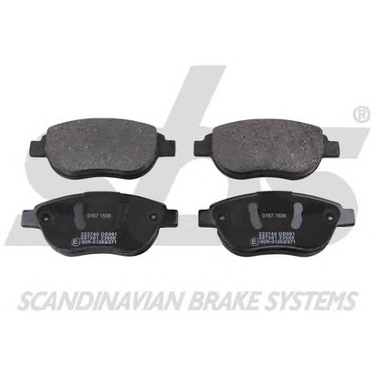 Photo Brake Pad Set, disc brake sbs 1501223740
