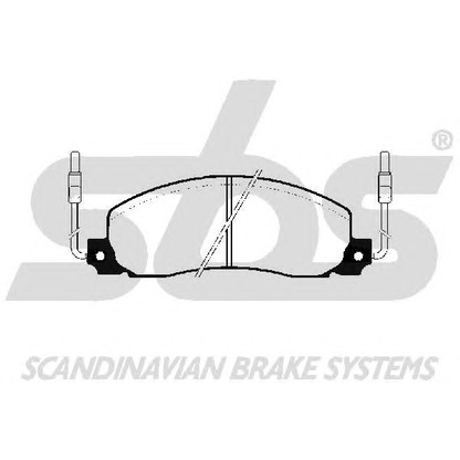 Photo Brake Pad Set, disc brake sbs 1501223919